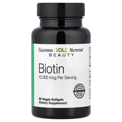 Norland California Gold Nutrition, Biotin, 100000 mcg, 90 Veggie Softgels supplement Uganda UGX 100,000