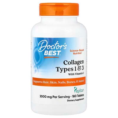 Norland Doctor's Best, Collagen Types 1 & 3 with Vitamin C, 180 Tablets supplement Uganda UGX 68,739