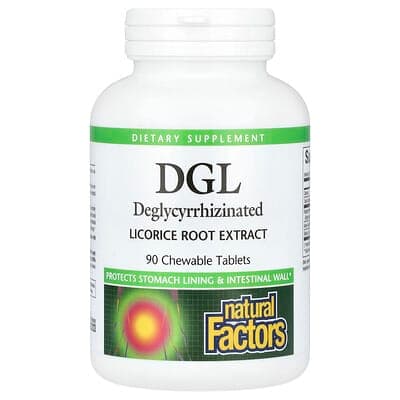 Norland Natural Factors, DGL, Deglycyrrhizinated Licorice Root Extract, 90 Chewable Tablets supplement Uganda UGX 48,097
