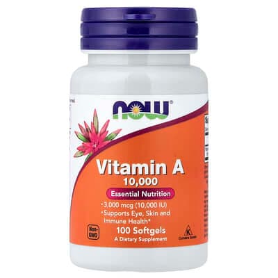 Norland NOW Foods, Vitamin A, 3,000 mcg (100000 IU), 100 Softgels supplement Uganda UGX 21,047