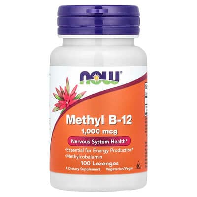 Norland NOW Foods, Methyl B-12, 1,000 mcg, 100 Lozenges supplement Uganda UGX 33,692