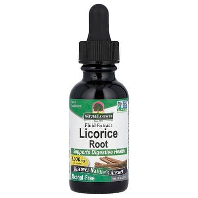 Norland Nature's Answer, Licorice Root Fluid Extract, Alcohol-Free, 2,000 mg, 1 fl oz (30 ml) supplement Uganda UGX 43,238