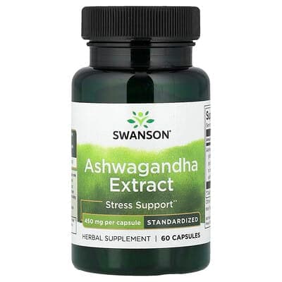 Norland Swanson, Ashwagandha Extract, Standardized, 450 mg, 60 Capsules supplement Uganda UGX 24,550