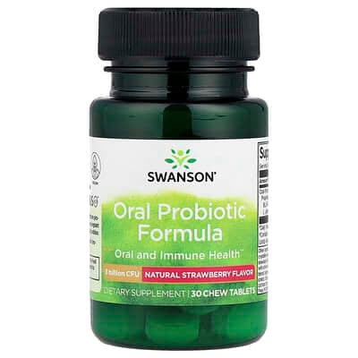 Norland Swanson, Oral Probiotic Formula, Natural Strawberry, 3 Billion CFU, 30 Chew Tablets supplement Uganda UGX 41,566