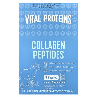 Norland Vital Proteins, Collagen Peptides, Unflavored, 20 Packets, 0.35 oz (10 g) Each supplement Uganda UGX 165,722