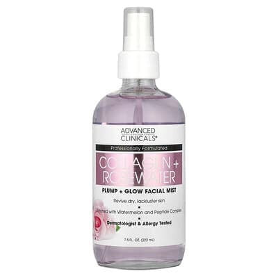 Norland Advanced Clinicals, Collagen + Rosewater, Plump + Glow Facial Mist, 7.5 fl oz (222 ml) supplement Uganda UGX 48,514