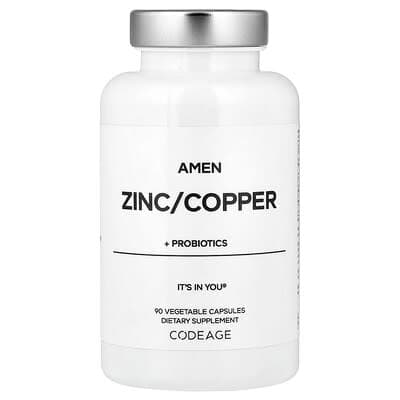 Norland Codeage, Amen, Zinc/Copper + Probiotics, 90 Vegetable Capsules supplement Uganda UGX 88,028