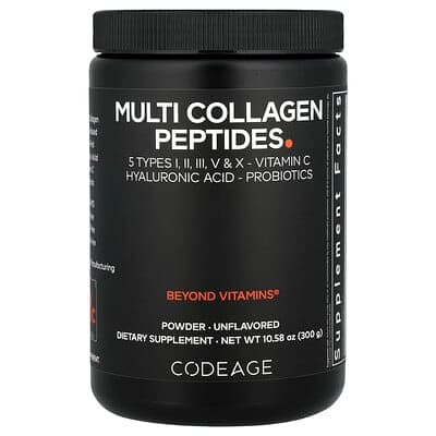 Norland Codeage, Multi Collagen Peptides Powder, Unflavored, 10.58 oz (300 g) supplement Uganda UGX 135,125
