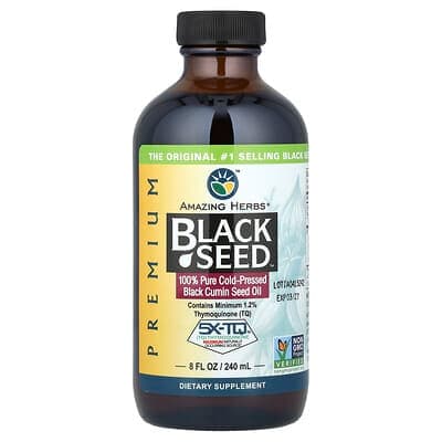 Norland Amazing Herbs, Premium Black Seed™, 100% Pure Cold-Pressed Black Cumin Seed Oil, 8 fl oz (240 ml) supplement Uganda UGX 139,972