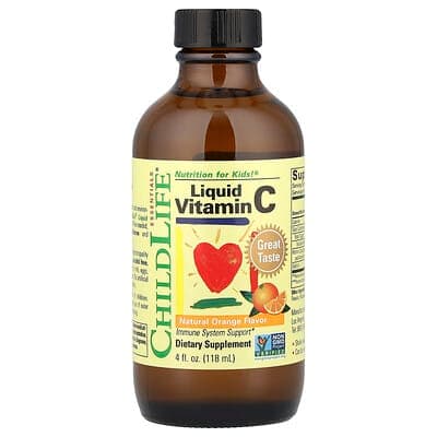 Norland ChildLife Essentials, Liquid Vitamin C, Natural Orange, 4 fl oz (118 ml) supplement Uganda UGX 47,566