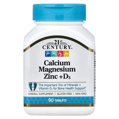 Norland 21st Century, Calcium Magnesium Zinc + D3, 90 Tablets supplement Uganda UGX 21,163