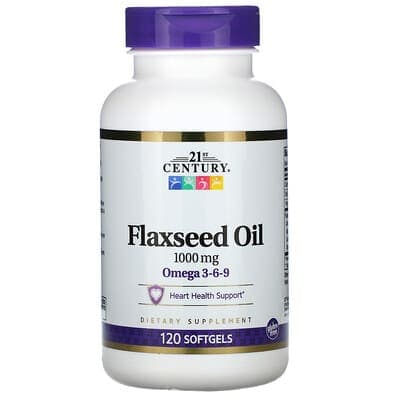 Norland 21st Century, Flaxseed Oil, 1,000 mg, 120 Softgels supplement Uganda UGX 43,667