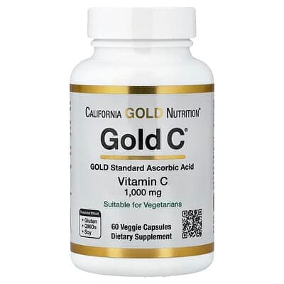 Norland California Gold Nutrition, Gold C®, USP Grade Vitamin C, 1,000 mg, 60 Veggie Capsules supplement Uganda UGX 100,000