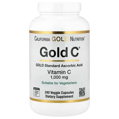 Norland California Gold Nutrition, Gold C®, USP Grade Vitamin C, 1,000 mg, 240 Veggie Capsules supplement Uganda UGX 100,000