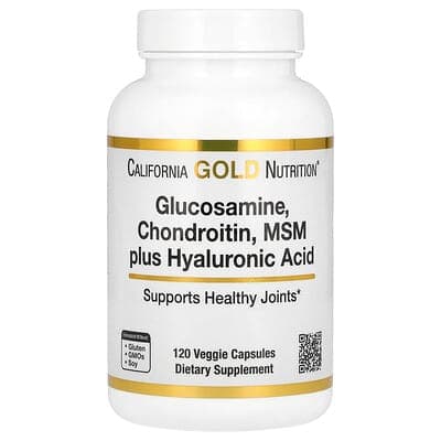 Norland California Gold Nutrition, Glucosamine, Chondroitin, MSM Plus Hyaluronic Acid, 120 Veggie Caps supplement Uganda UGX 171,856