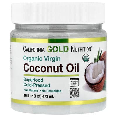Norland California Gold Nutrition, Superfoods, Cold Pressed Organic Virgin Coconut Oil, 16 fl oz (473 ml) supplement Uganda UGX 100,000