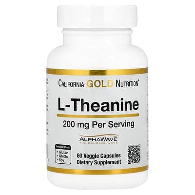 Norland California Gold Nutrition, L-Theanine, Featuring AlphaWave®, 200 mg, 60 Veggie Capsules supplement Uganda UGX 139,415