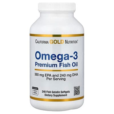 Norland California Gold Nutrition, Omega-3, Premium Fish Oil, 240 Fish Gelatin Softgels supplement Uganda UGX 101,445