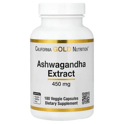 Norland California Gold Nutrition, Ashwagandha, 450 mg, 180 Veggie Capsules supplement Uganda UGX 179,000