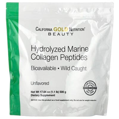 Norland California Gold Nutrition, Hydrolyzed Marine Collagen Peptides, Unflavored, 1.1 lb (500 g) supplement Uganda UGX 100,000