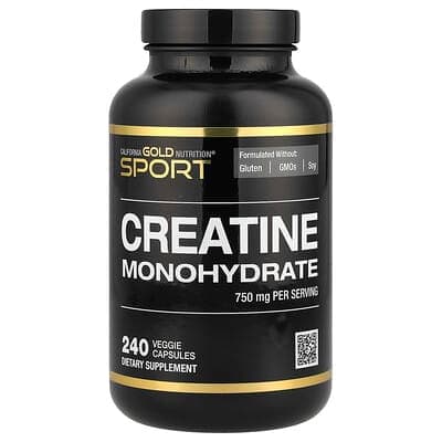 Norland California Gold Nutrition, Sport, Pure Creatine Monohydrate, 750 mg, 240 Veggie Capsules supplement Uganda UGX 100,000