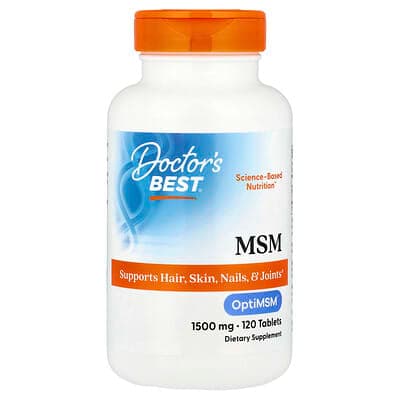 Norland Doctor's Best, MSM with OptiMSM®, 1,500 mg, 120 Tablets supplement Uganda UGX 49,068