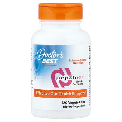 Norland Doctor's Best, PepZin GI®, Zinc-L-Carnosine, 120 Veggie Caps supplement Uganda UGX 89,291