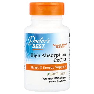 Norland Doctor's Best, High Absorption CoQ10, 100 mg, 120 Softgels supplement Uganda UGX 81,466