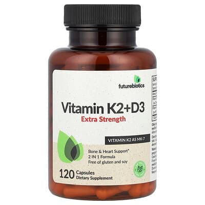 Norland Futurebiotics, Vitamin K2 + D3, Extra Strength, 120 Capsules supplement Uganda UGX 62,389