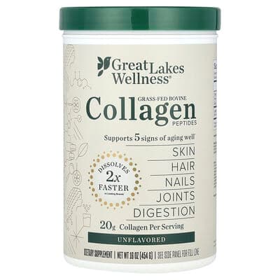 Norland Great Lakes Wellness, Grass-Fed Bovine Collagen Peptides, Unflavored, 16 oz (454 g) supplement Uganda UGX 159,834