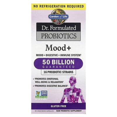 Norland Garden of Life, Dr. Formulated Probiotics, Mood+, 60 Vegetarian Capsules supplement Uganda UGX 156,205