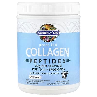Norland Garden of Life, Grass Fed Collagen Peptides, Unflavored, 19.75 oz (560 g) supplement Uganda UGX 156,058