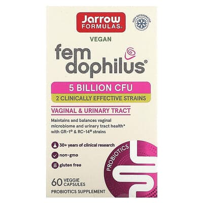 Norland Jarrow Formulas, Fem Dophilus, 5 Billion CFU, 60 Veggie Capsules supplement Uganda UGX 165,183