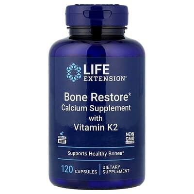 Norland Life Extension, Bone Restore, Calcium Supplement with Vitamin K2, 120 Capsules supplement Uganda UGX 72,269
