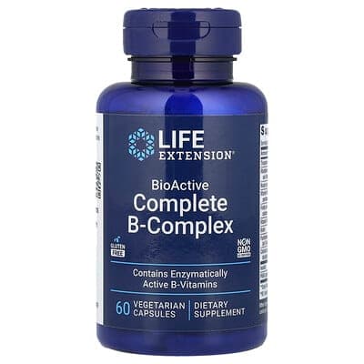 Norland Life Extension, BioActive Complete B-Complex, 60 Vegetarian Capsules supplement Uganda UGX 42,000