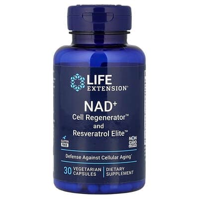 Norland Life Extension, NAD+ Cell Regenerator™ and Resveratrol Elite™, 30 Vegetarian Capsules supplement Uganda UGX 192,947