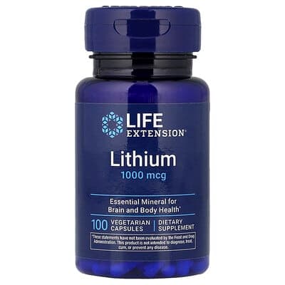 Norland Life Extension, Lithium, 1,000 mcg, 100 Vegetarian Capsules supplement Uganda UGX 48,179