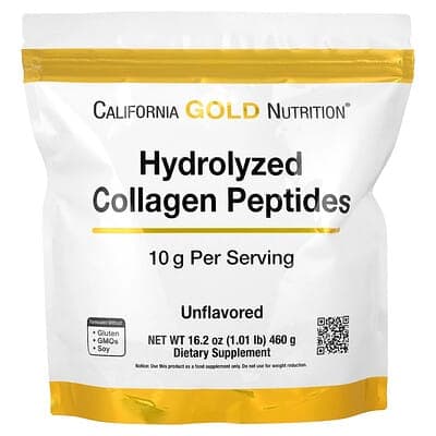Norland California Gold Nutrition, Hydrolyzed Collagen Peptides, Type I & III, Unflavored, 1.01 lb (460 g) supplement Uganda UGX 76,934