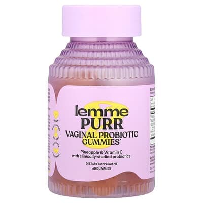 Norland Lemme, Purr, Vaginal Probiotic Gummies, Pineapple, 60 Gummies supplement Uganda UGX 122,560