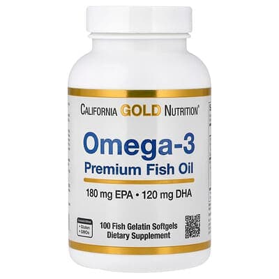 Norland California Gold Nutrition, Omega-3 Premium Fish Oil, 100 Fish Gelatin Softgels (1,100 mg per Softgel) supplement Uganda UGX 146,650