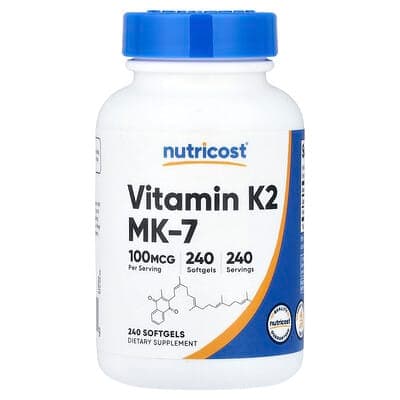 Norland Nutricost, Vitamin K2 MK-7, 100 mcg, 240 Softgels supplement Uganda UGX 162,867