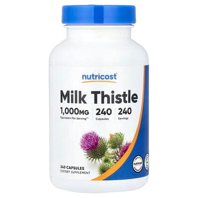 Norland Nutricost, Milk Thistle, 240 Capsules (250 mg per Capsule) supplement Uganda UGX 153,334