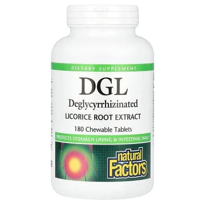 Norland Natural Factors, DGL, Deglycyrrhizinated Licorice Root Extract, 180 Chewable Tablets supplement Uganda UGX 81,554
