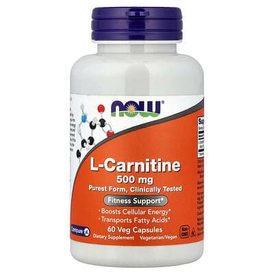 Norland NOW Foods, L-Carnitine, 500 mg, 60 Veg Capsules supplement Uganda UGX 67,181