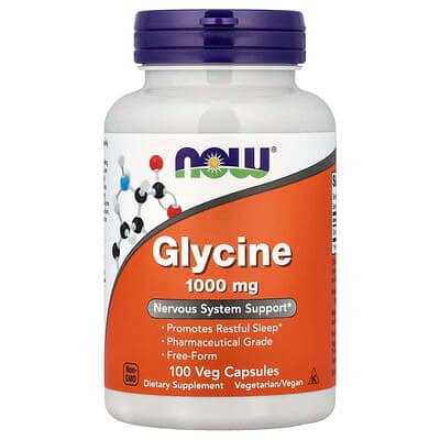 Norland NOW Foods, Glycine, 100 Veg Capsules (1,000 mg per Capsule) supplement Uganda UGX 50,945