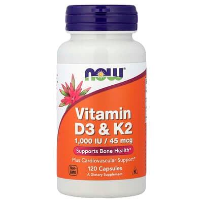Norland NOW Foods, Vitamin D3 & K2, 120 Capsules supplement Uganda UGX 39,320