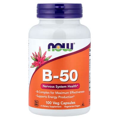 Norland NOW Foods, B-50, 100 Veg Capsules supplement Uganda UGX 49,844