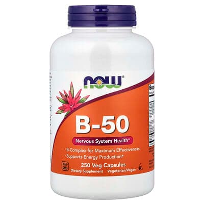 Norland NOW Foods, B-50, 250 Veg Capsules supplement Uganda UGX 104,700