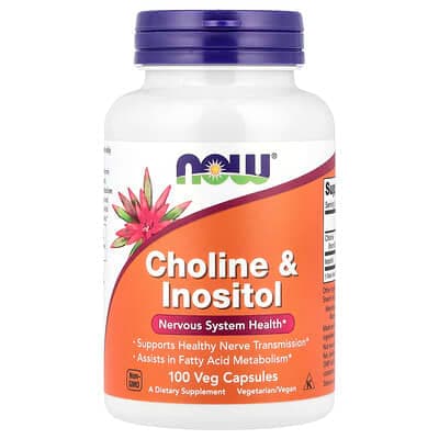 Norland NOW Foods, Choline & Inositol, 100 Veg Capsules supplement Uganda UGX 43,121