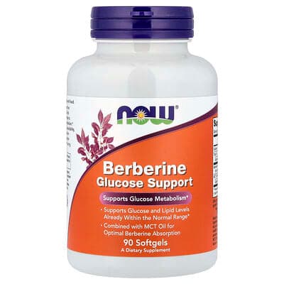 Norland NOW Foods, Berberine Glucose Support, 90 Softgels supplement Uganda UGX 104,929